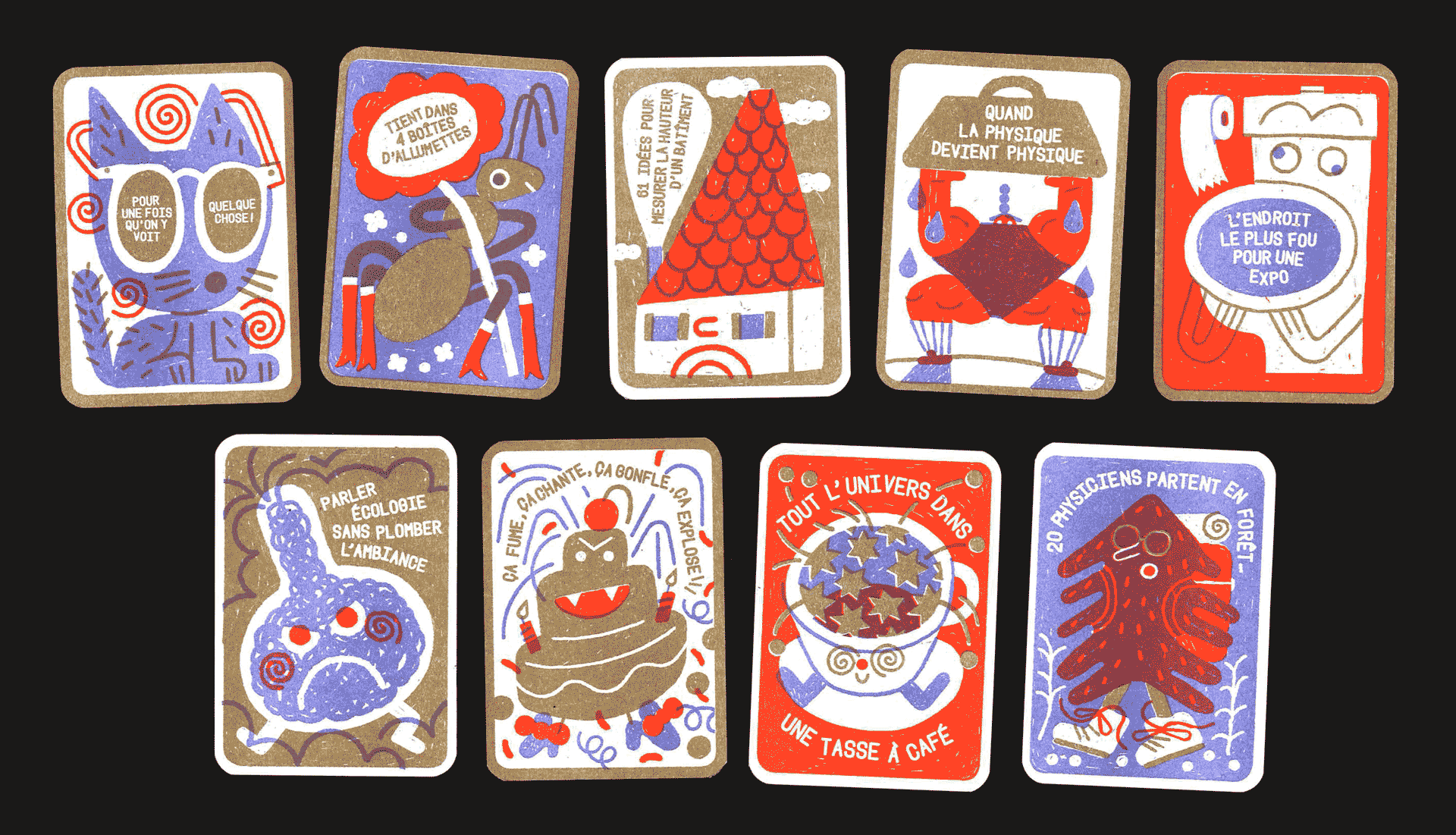 Les mascottes de La Physique Autrement